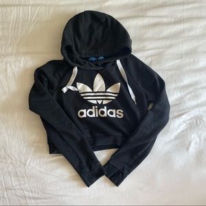 Cropped adidas hoodie
